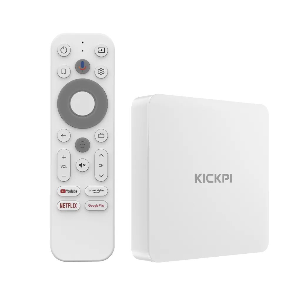 KICKPI KP1 Google Certified TV Box Amlogic Y4 4K Netifiex Doby Atom