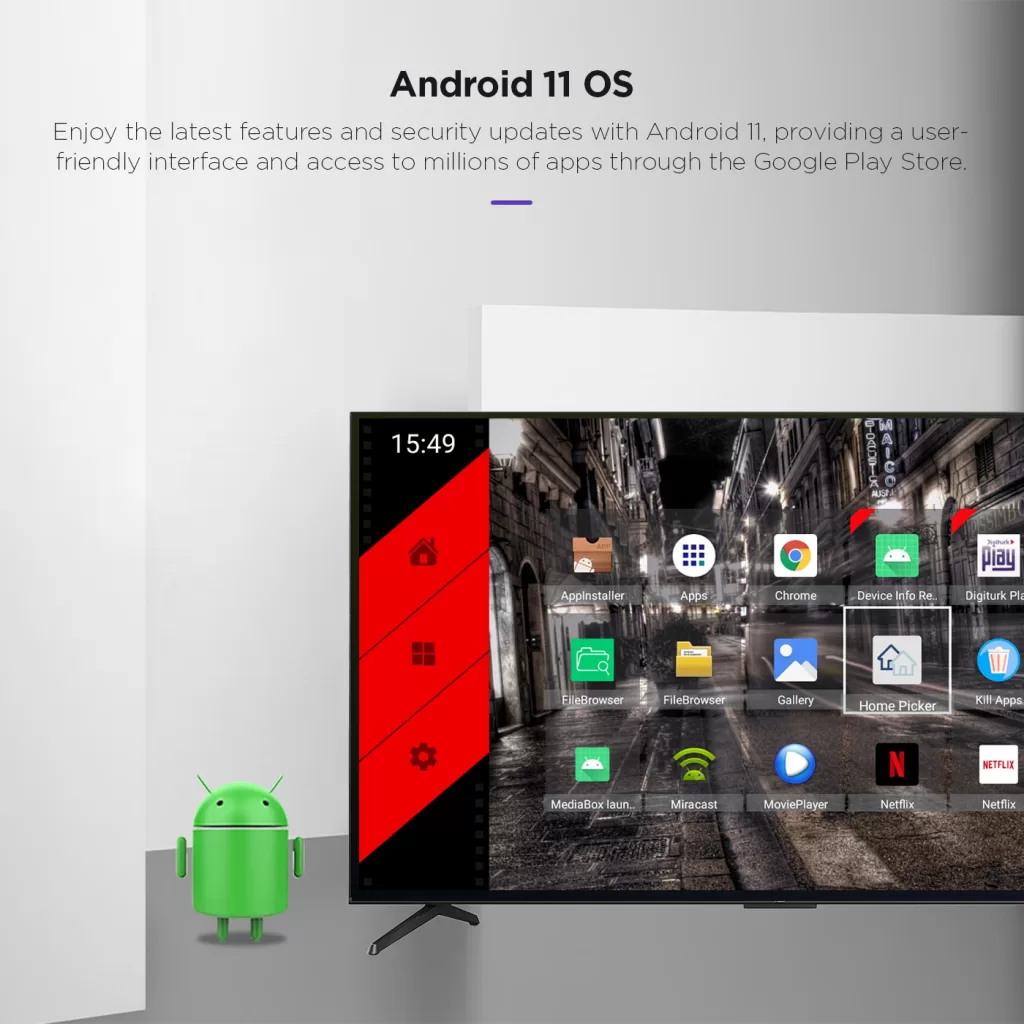 Android TV Box Amlogic Y4 Android 11 OS