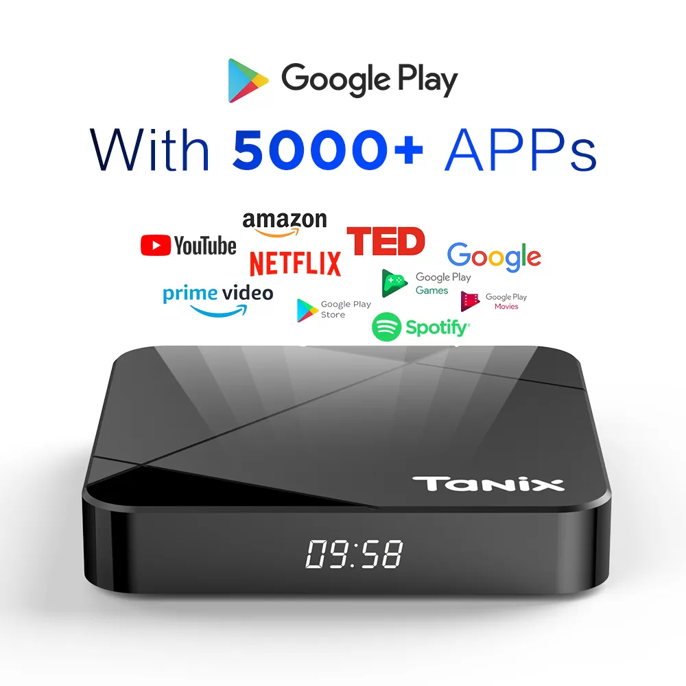 TX5 Android TV Box Google Play AOSP app Preinstalled